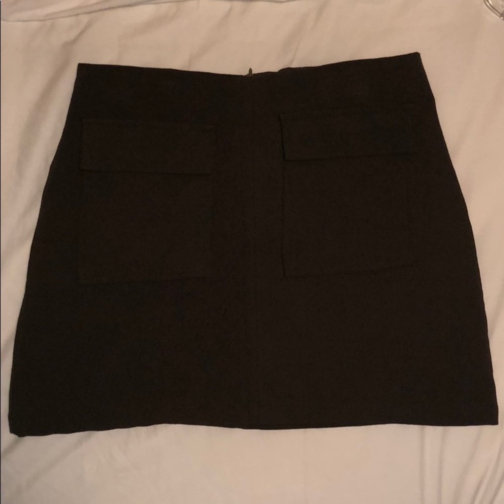 Dark Green Mini Skirt